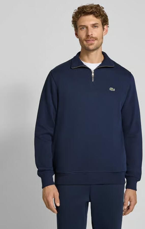 LACOSTE Heren Truien & Vesten Regular Fit High Neck Zipped Sweatshirt Donkerblauw - Foto 18
