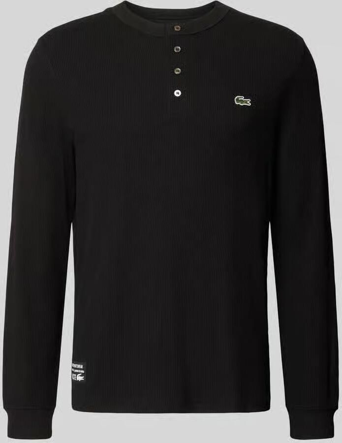 Lacoste regular fit shirt met lange mouwen van puur katoen