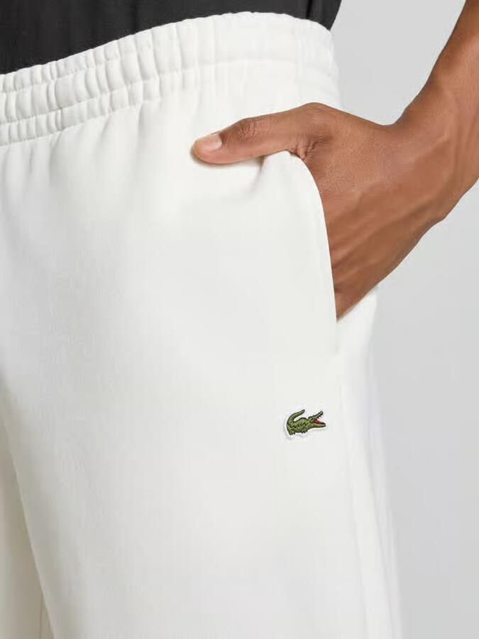 Lacoste Regular fit sweatbroek van katoenmix