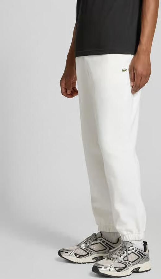 Lacoste Regular fit sweatbroek van katoenmix - Foto 3
