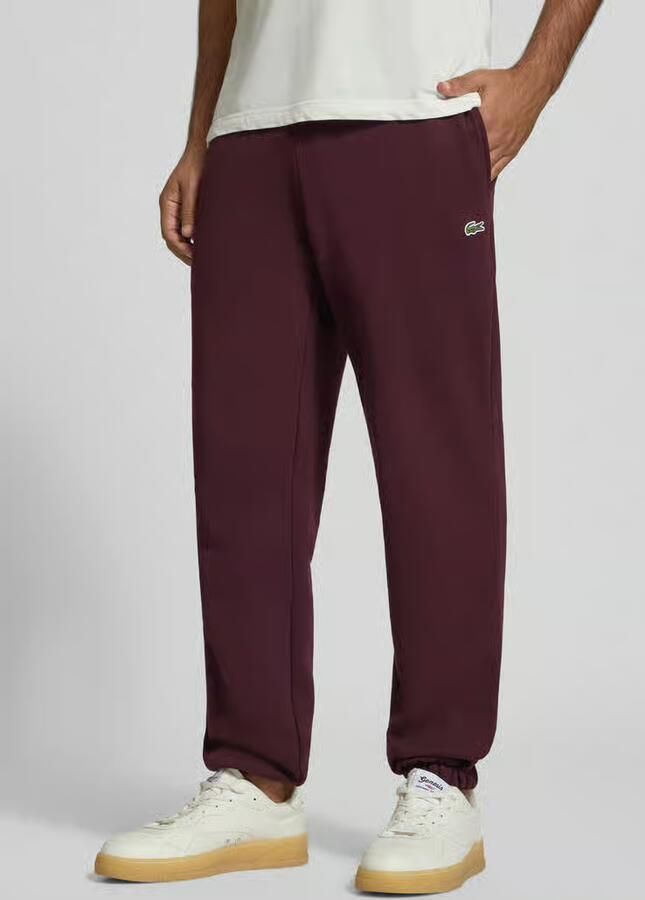 Lacoste Regular fit sweatbroek van katoenmix - Foto 3