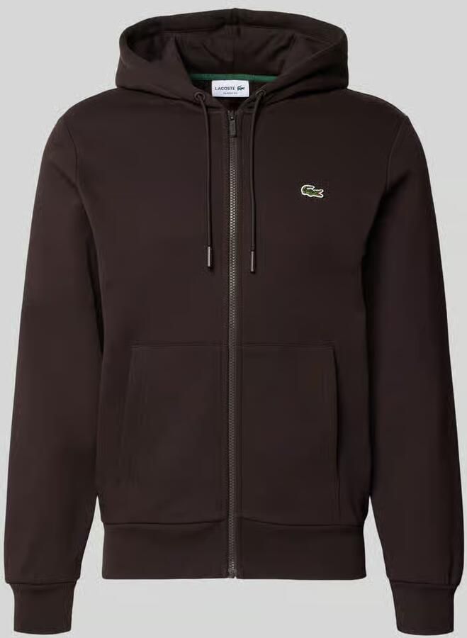 Lacoste Regular fit sweatjack van katoenmix