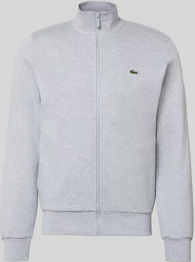 Lacoste Fleece Sweatshirt met Logo Patch Gray Heren - Foto 2