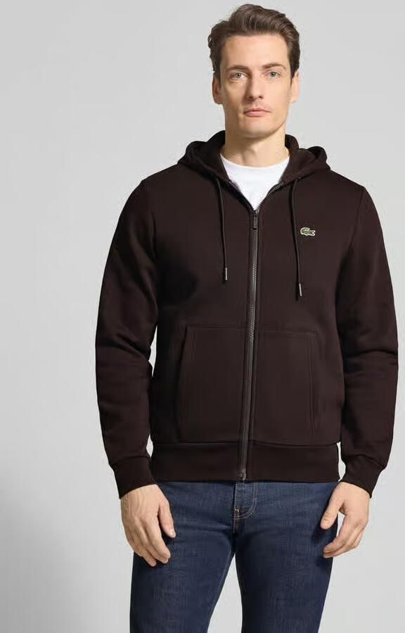 Lacoste Regular fit sweatjack van katoenmix - Foto 4