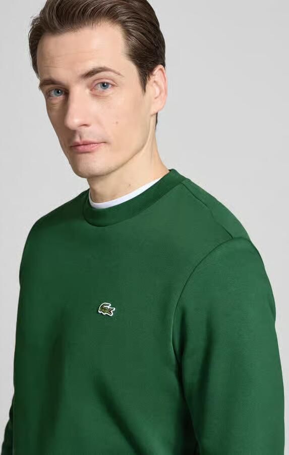LACOSTE Heren Truien & Vesten Classic Fit Brushed Fleece Sweatshirt Groen - Foto 14