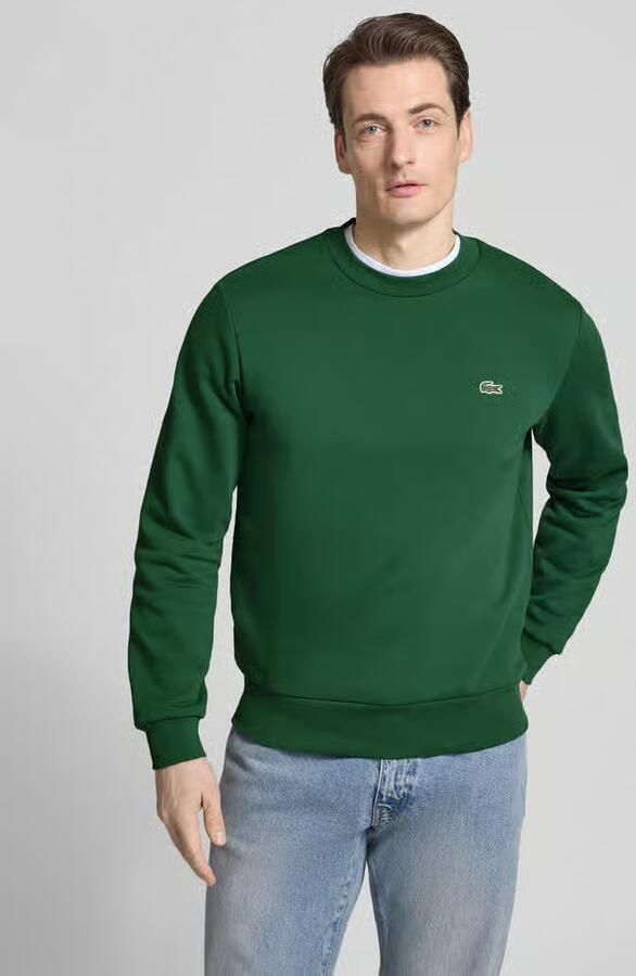 LACOSTE Heren Truien & Vesten Classic Fit Brushed Fleece Sweatshirt Groen - Foto 14