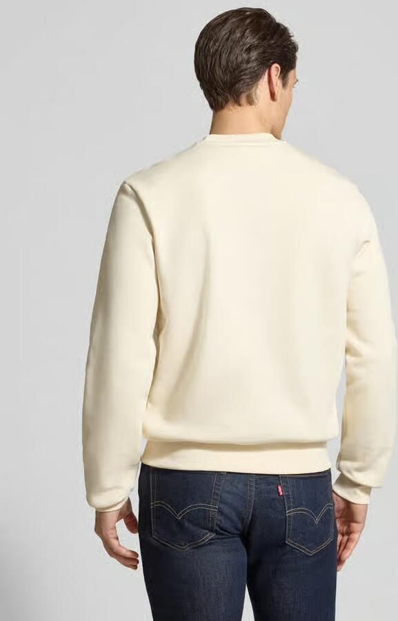 Lacoste Geborstelde biologisch katoenen sweatshirt Beige - Foto 4