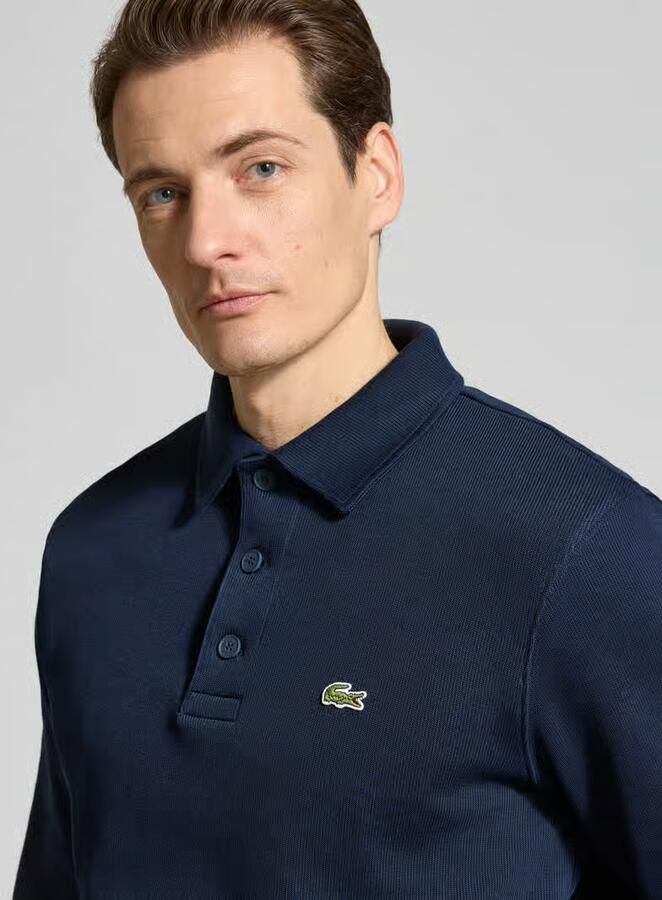 LACOSTE Heren Truien & Vesten Classic Fit Polo Collar Ribbed Polo Donkerblauw - Foto 6