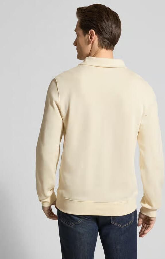 Lacoste Polo Shirt Lange Mouw Geribbelde katoenen polokraag sweatshirt - Foto 3