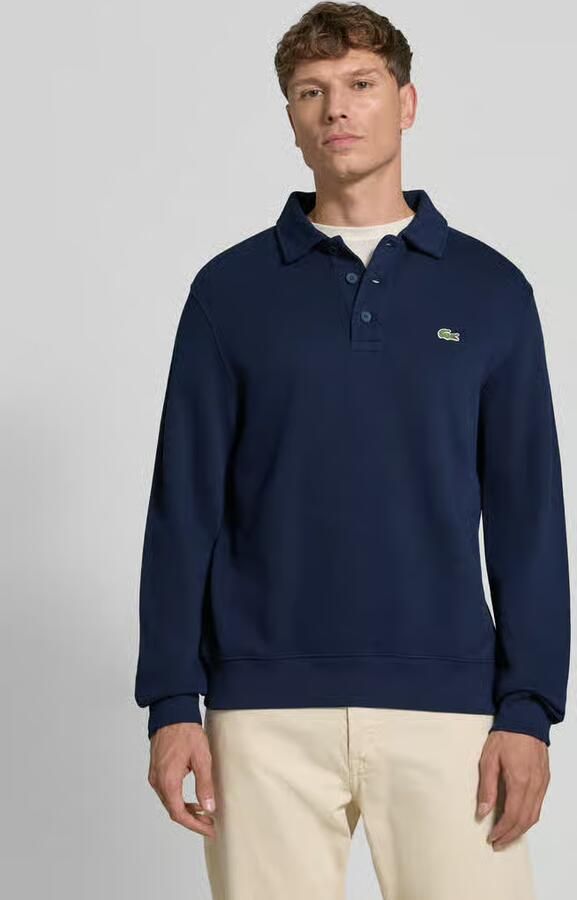 LACOSTE Heren Truien & Vesten Classic Fit Polo Collar Ribbed Polo Donkerblauw - Foto 2