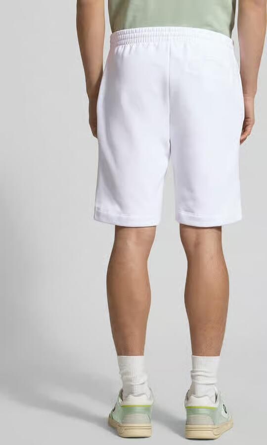 Lacoste Witte katoenen shorts met krokodilborduursel White Heren - Foto 7