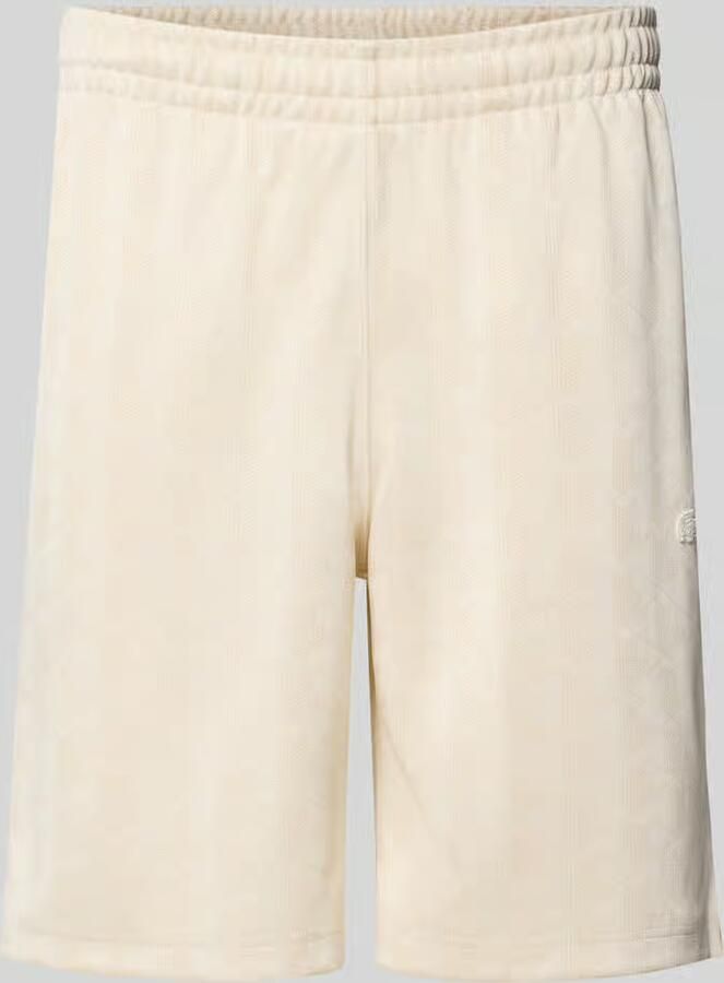 Lacoste Regular fit sweatshorts met monogram-logoprint