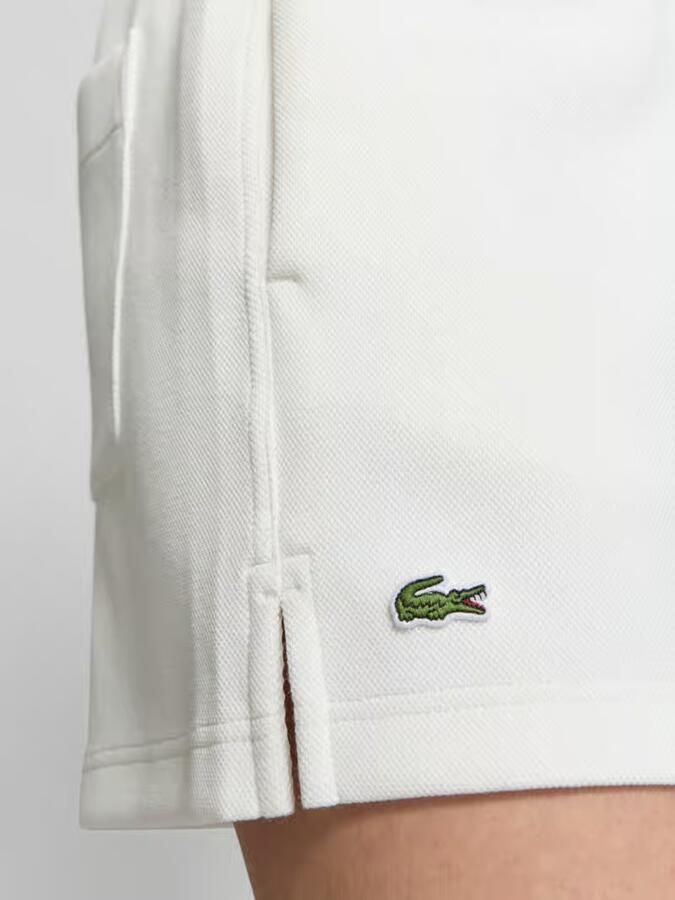 Lacoste relaxed regular waist casual short ecru - Foto 4