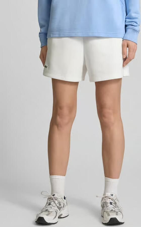 Lacoste relaxed regular waist casual short ecru - Foto 6