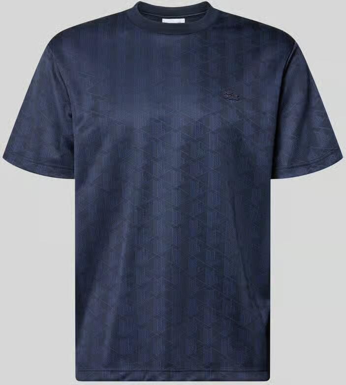 Lacoste klassiek fit t-shirt met monogramprint - Foto 1