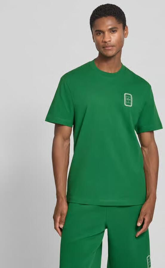 Lacoste regular fit T-shirt van 100% katoen model 'CN Tenniscourt Backprint' - Foto 2