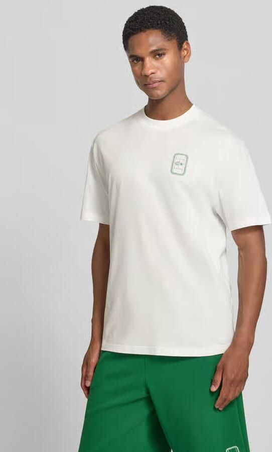 Lacoste regular fit T-shirt van 100% katoen model 'CN Tenniscourt Backprint' - Foto 3