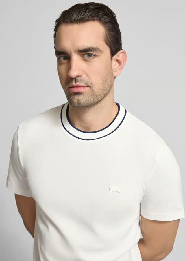 Lacoste Casual Katoenen T-Shirt voor Mannen White Heren - Foto 3