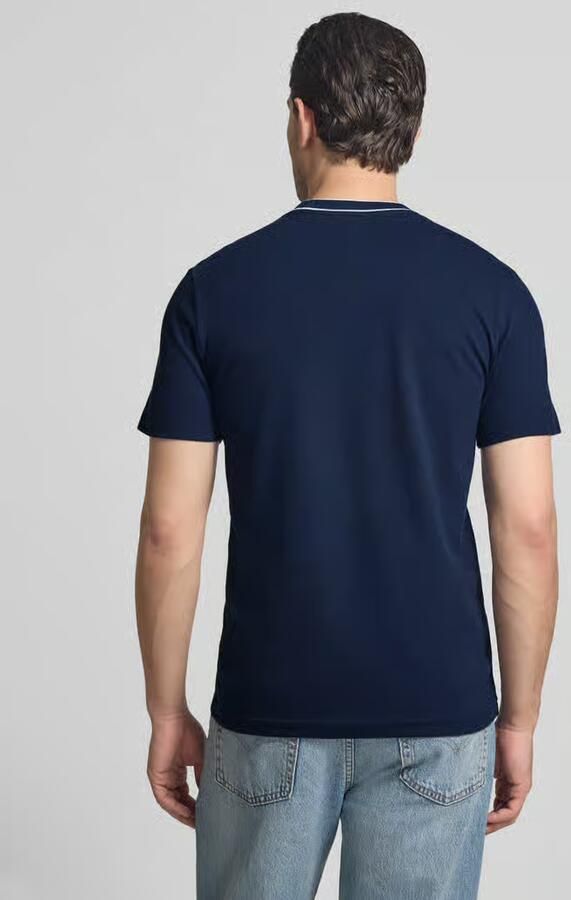 Lacoste Klassiek Navyblauw Katoenen Piqué T-Shirt Blue Heren - Foto 4
