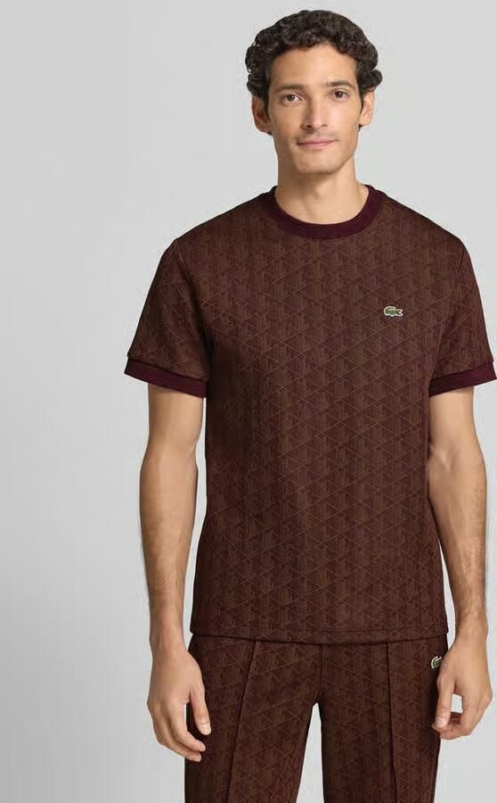 Lacoste Regular fit t-shirt van katoenmix - Foto 3