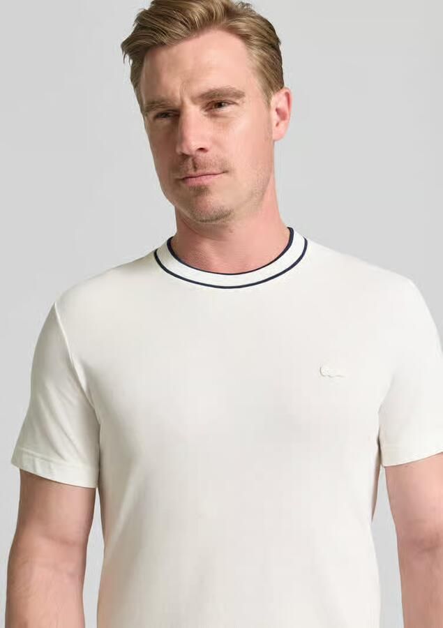 Lacoste regular fit T-shirt van katoenmix model 'CREATOR' - Foto 4