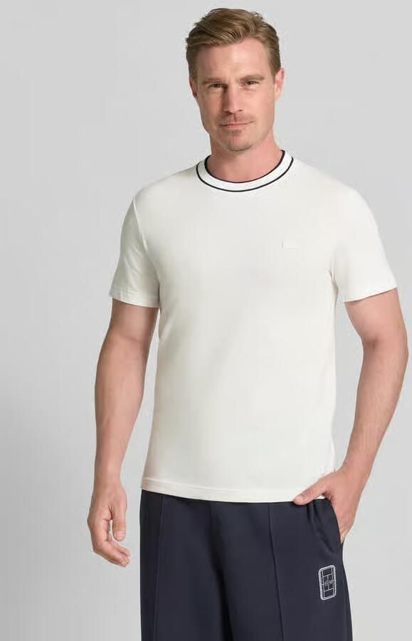 Lacoste regular fit T-shirt van katoenmix model 'CREATOR' - Foto 2