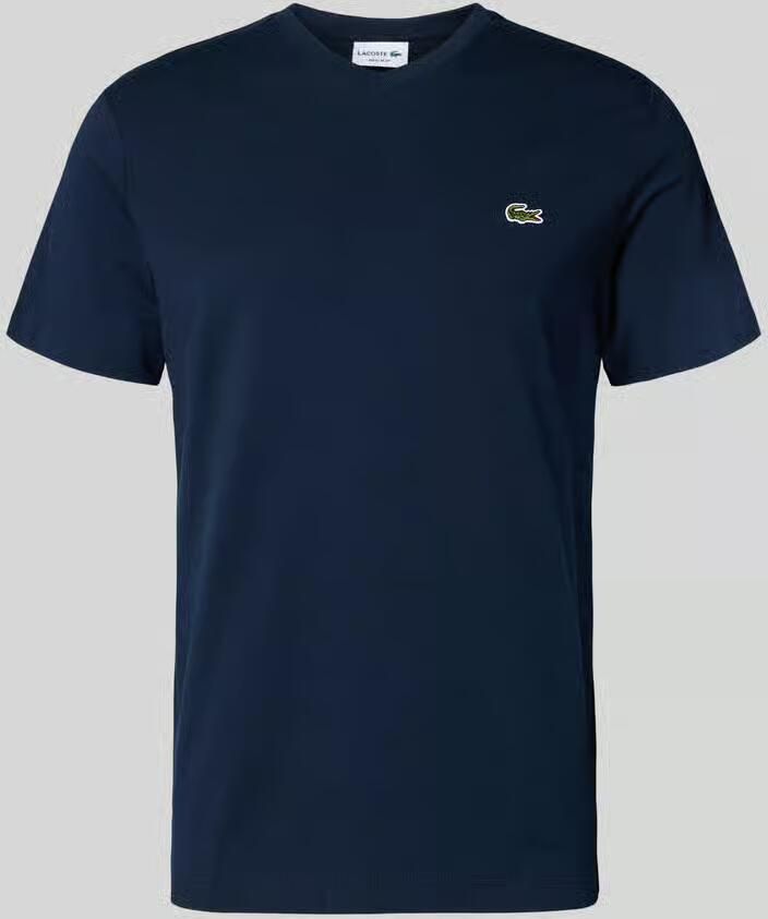 Lacoste T-shirt met labelstitching model 'Basic'