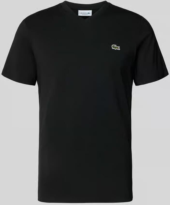 Lacoste T-shirt met labelstitching model 'Basic'