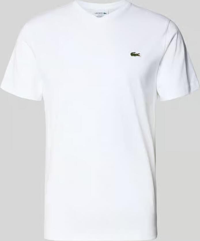 Lacoste T-shirt met labelstitching model 'Basic'