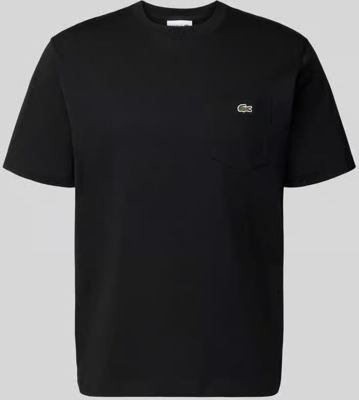 Lacoste T-shirt Chest Pocket Cotton T-Shirt Black - Foto 2