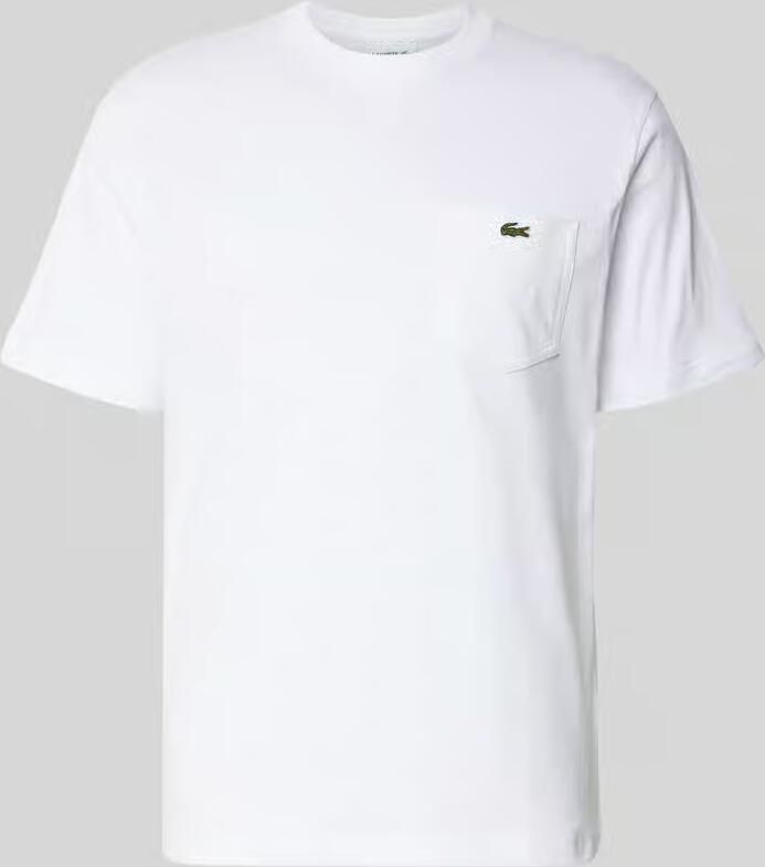Lacoste T-shirt Chest Pocket Cotton T-Shirt White - Foto 2