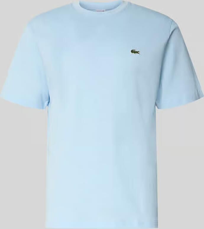 Lacoste Klassieke Katoenen Gebreide Tee Lichtroze Blue Heren - Foto 7