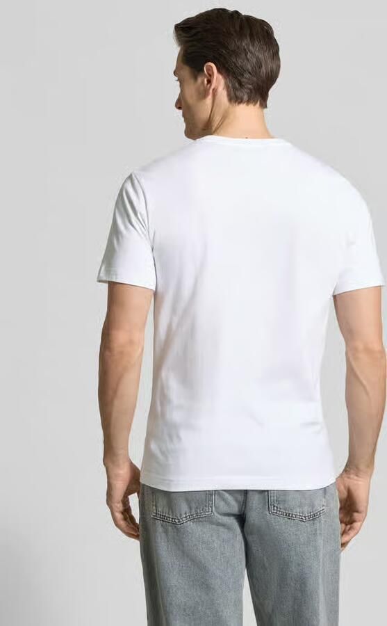 Lacoste T-shirt met labelstitching model 'Basic' - Foto 5