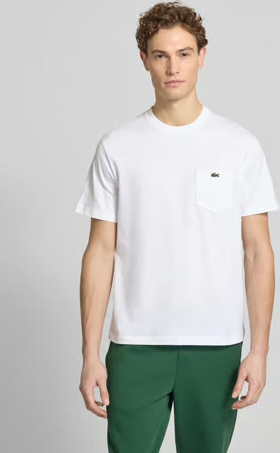 Lacoste T-shirt Chest Pocket Cotton T-Shirt White - Foto 4