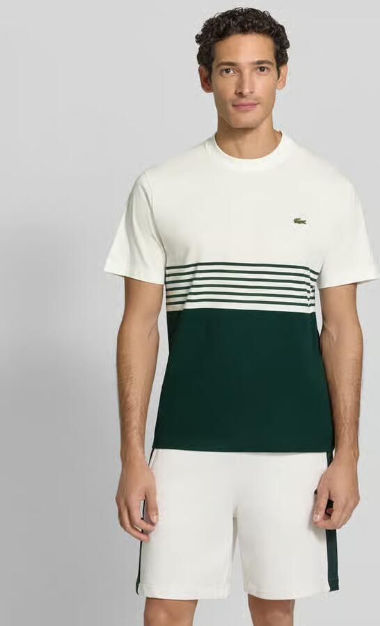 Lacoste Regular fit t-shirt van puur katoen - Foto 2