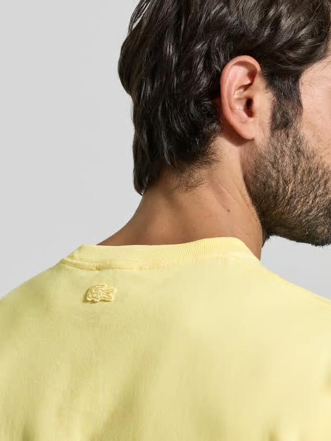 Lacoste Regular fit T-shirt van puur katoen model 'JERSEY LOURD' - Foto 2