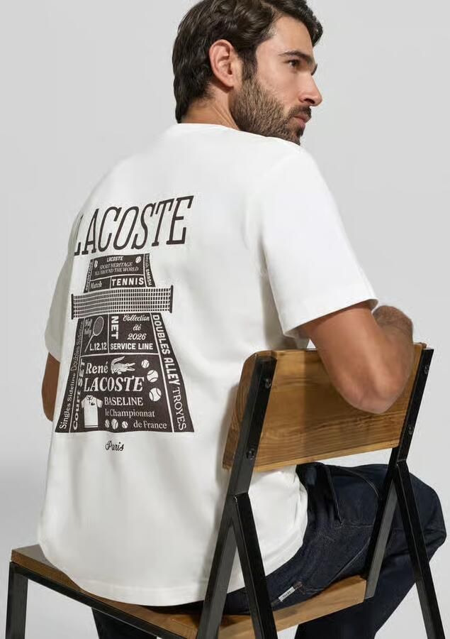 Lacoste Regular fit T-shirt van puur katoen model 'LOURD' - Foto 2