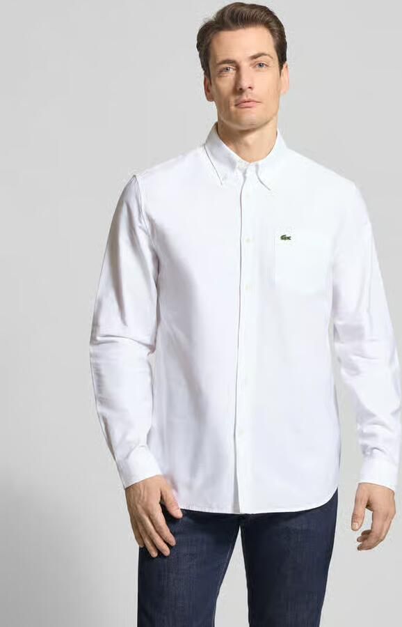 Lacoste Regular fit vrijetijdsoverhemd van puur katoen - Foto 7