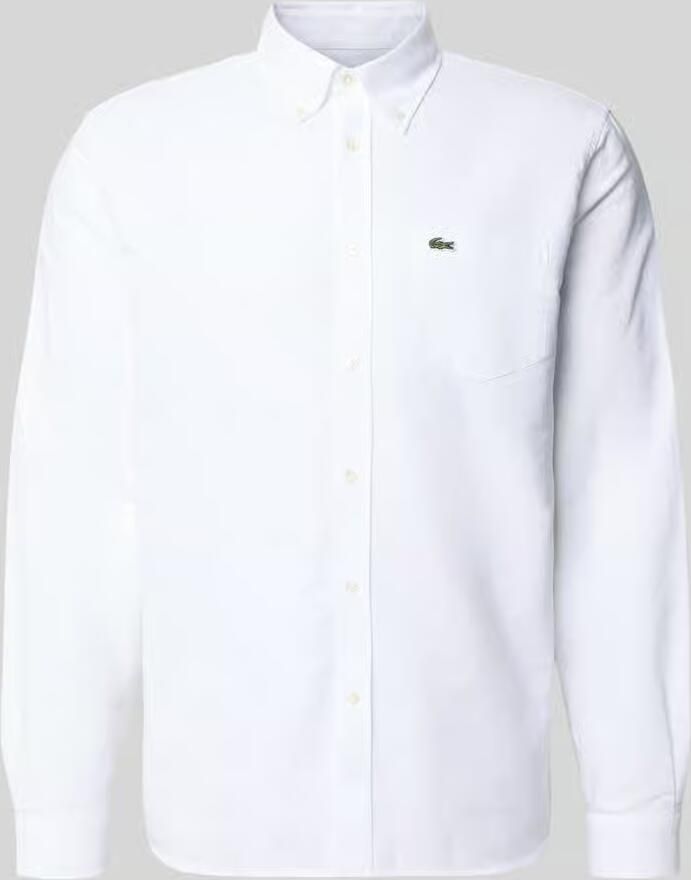 Lacoste Regular fit vrijetijdsoverhemd van puur katoen