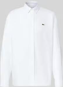 Lacoste regular fit vrijetijdsoverhemd van puur katoen