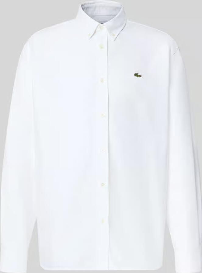 Lacoste regular fit vrijetijdsoverhemd van puur katoen