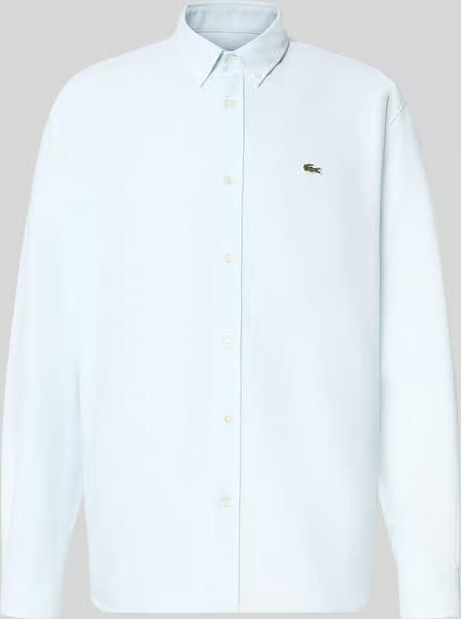 Lacoste regular fit vrijetijdsoverhemd van puur katoen