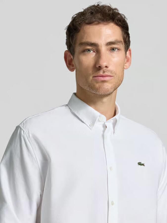 Lacoste regular fit vrijetijdsoverhemd van puur katoen - Foto 2