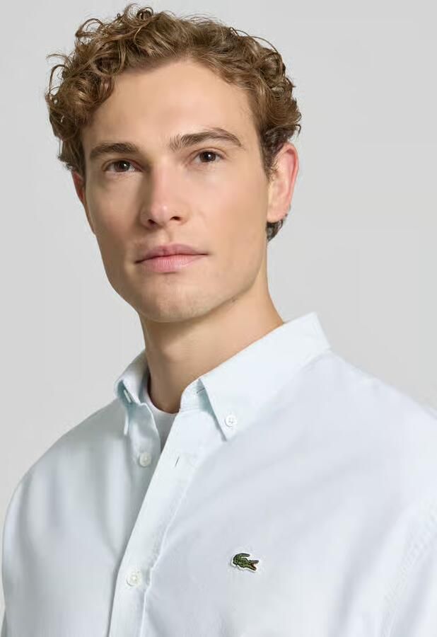 Lacoste regular fit vrijetijdsoverhemd van puur katoen - Foto 2