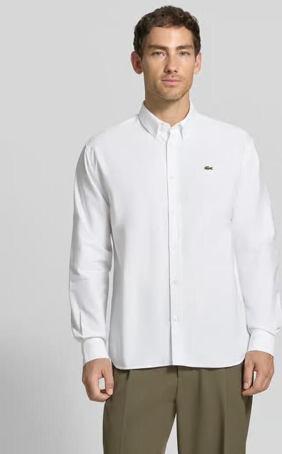 Lacoste regular fit vrijetijdsoverhemd van puur katoen - Foto 2