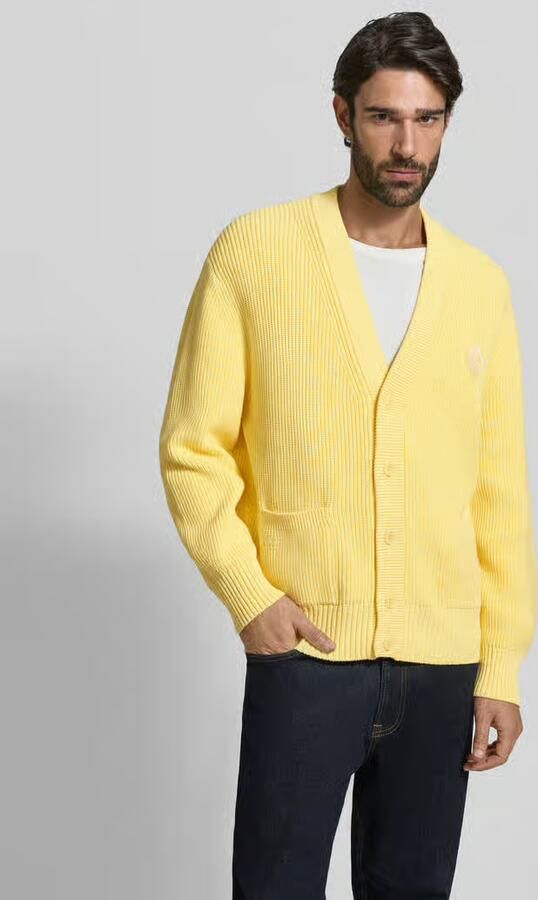 Lacoste Relaxed fit gebreid jack van katoenmix model 'COTES PERLEES' - Foto 3