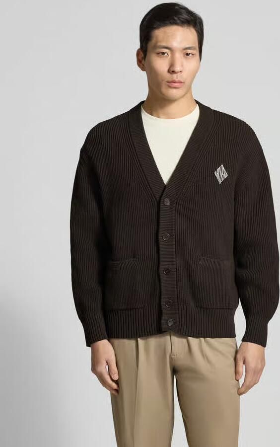 Lacoste Relaxed fit gebreid jack van katoenmix model 'COTES PERLEES' - Foto 3