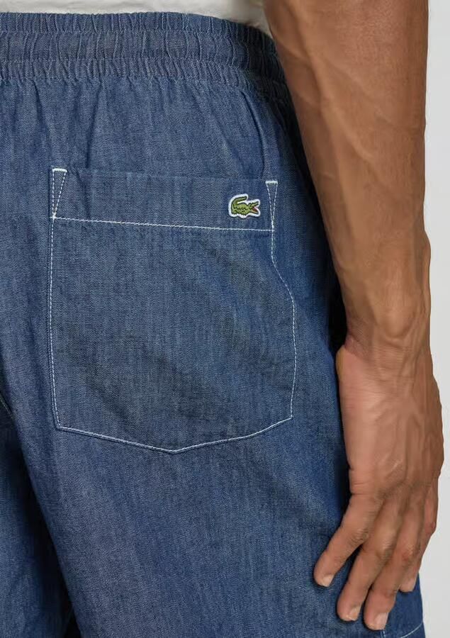 Lacoste relaxed fit korte jeans van puur katoen - Foto 4