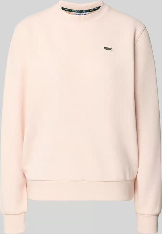 Lacoste relaxed fit sweatshirt van katoenmix
