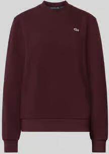 Lacoste relaxed fit sweatshirt van katoenmix